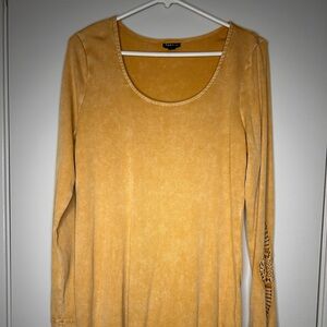 Torrid Mustard Yellow Long Sleeve Tunic